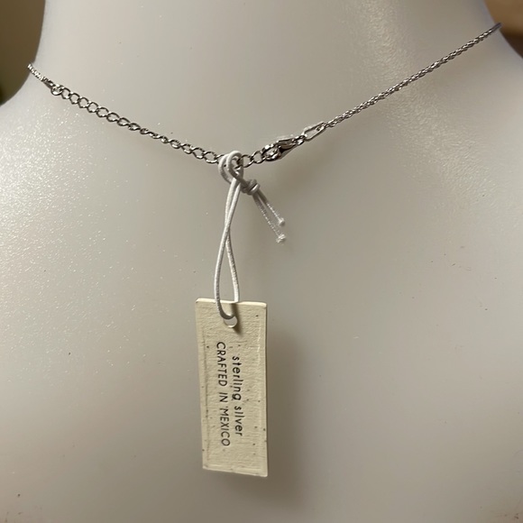 NWT 18” adjustable Sterling Silver Sun, crescent and Star pendant - Picture 6 of 9